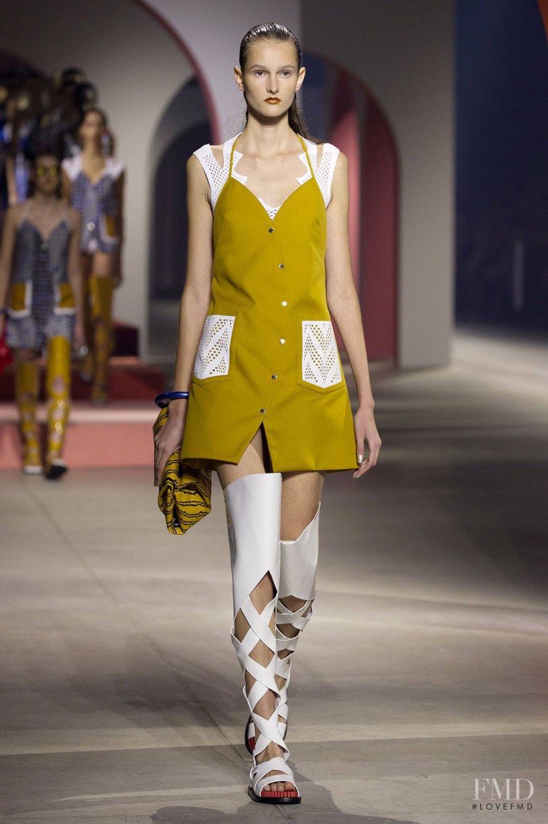 Viola Podkopaeva featured in  the Kenzo fashion show for Spring/Summer 2016