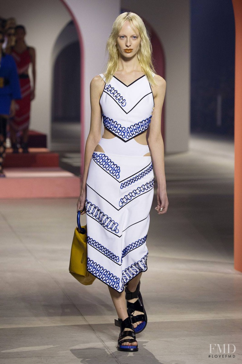 Lili Sumner featured in  the Kenzo fashion show for Spring/Summer 2016