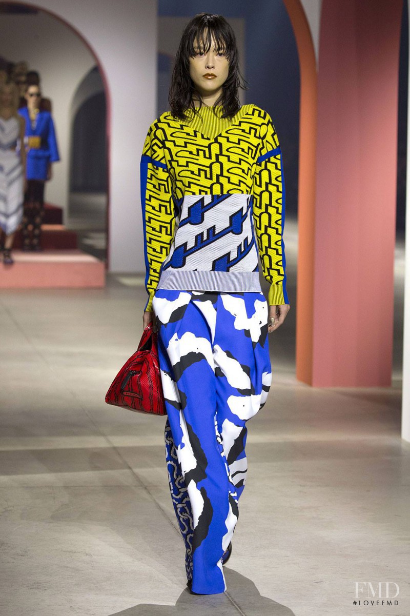 Mae Lapres featured in  the Kenzo fashion show for Spring/Summer 2016
