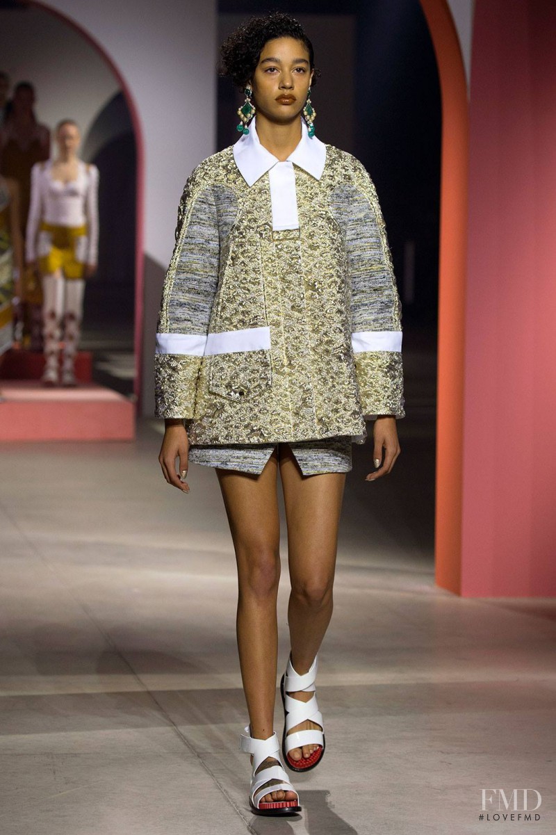 Damaris Goddrie featured in  the Kenzo fashion show for Spring/Summer 2016