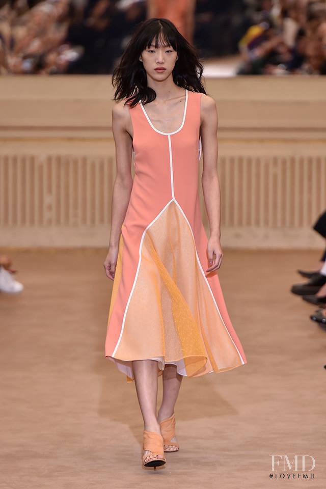So Ra Choi featured in  the Roland Mouret fashion show for Spring/Summer 2016