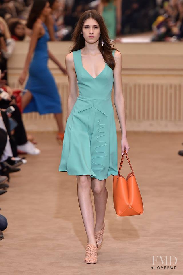 Irina Djuranovic featured in  the Roland Mouret fashion show for Spring/Summer 2016