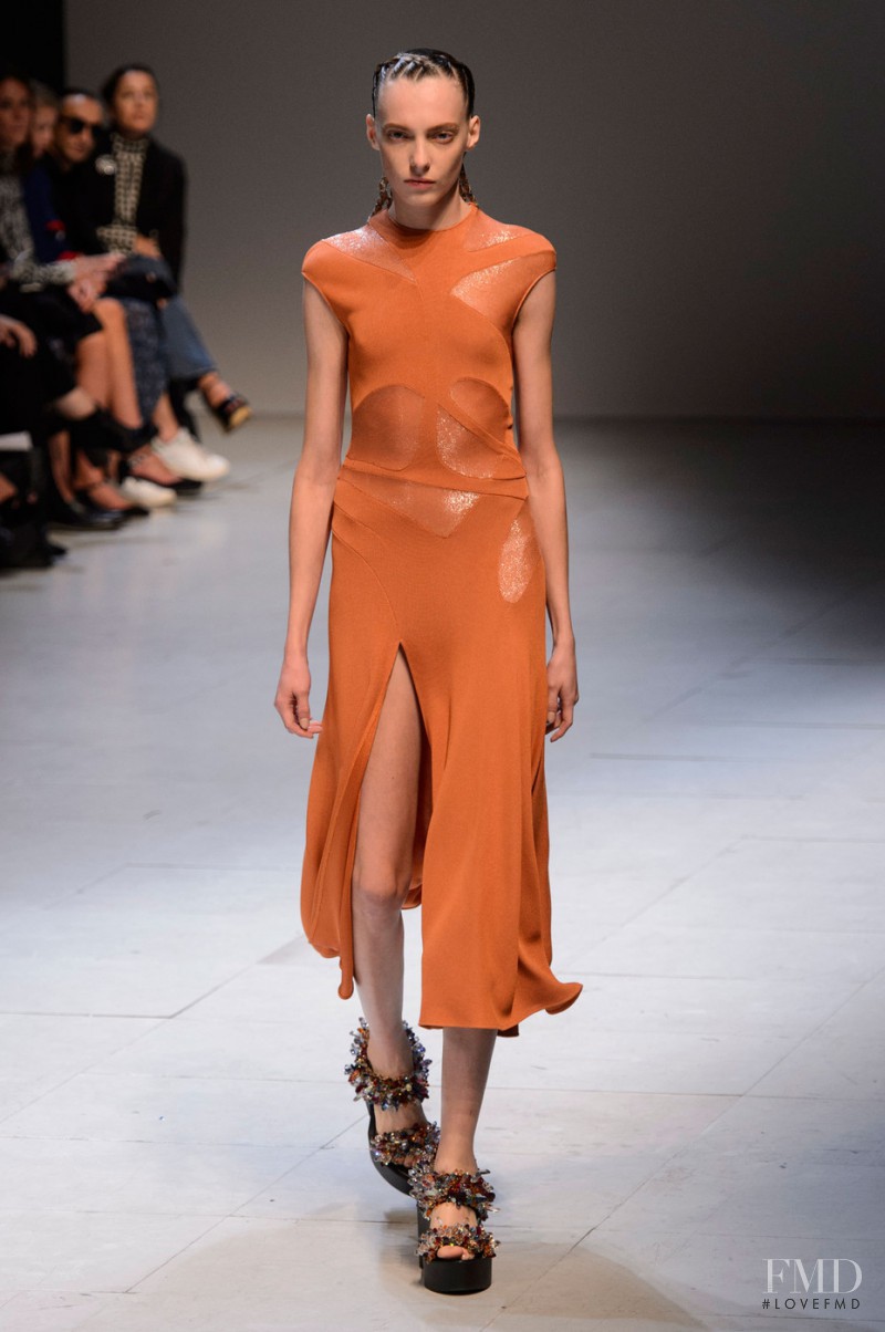 Zlata Semenko featured in  the Esteban Cortazar fashion show for Spring/Summer 2016