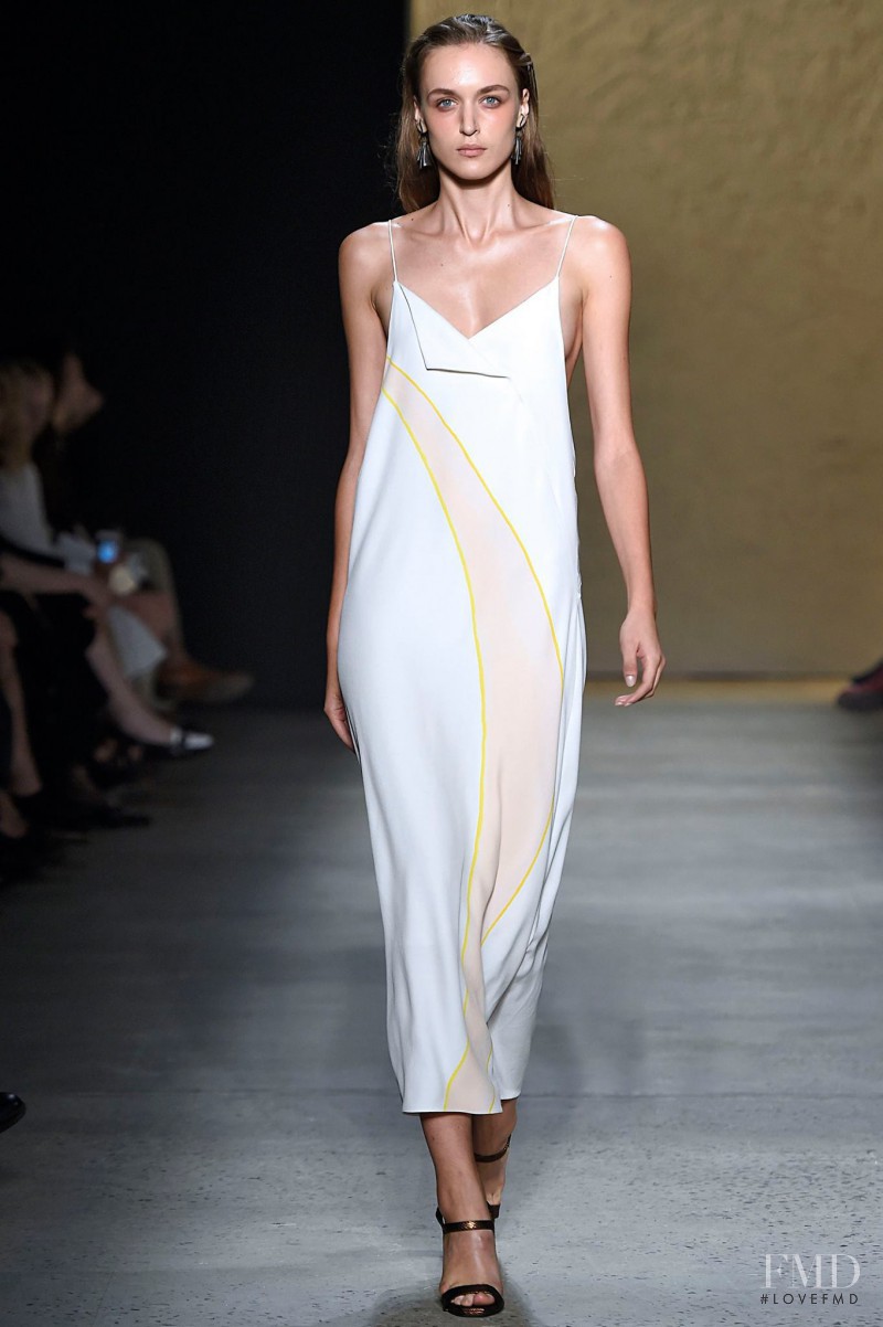 Stasha Yatchuk featured in  the Narciso Rodriguez fashion show for Spring/Summer 2016