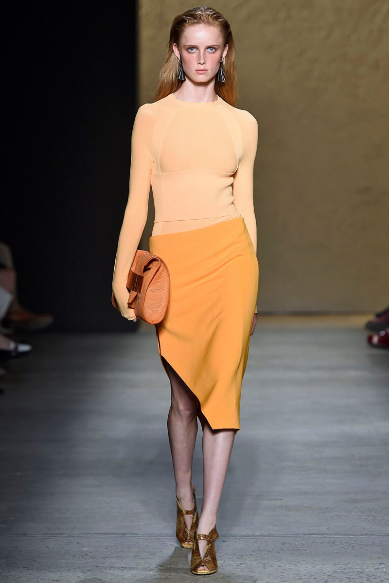 Rianne Van Rompaey featured in  the Narciso Rodriguez fashion show for Spring/Summer 2016