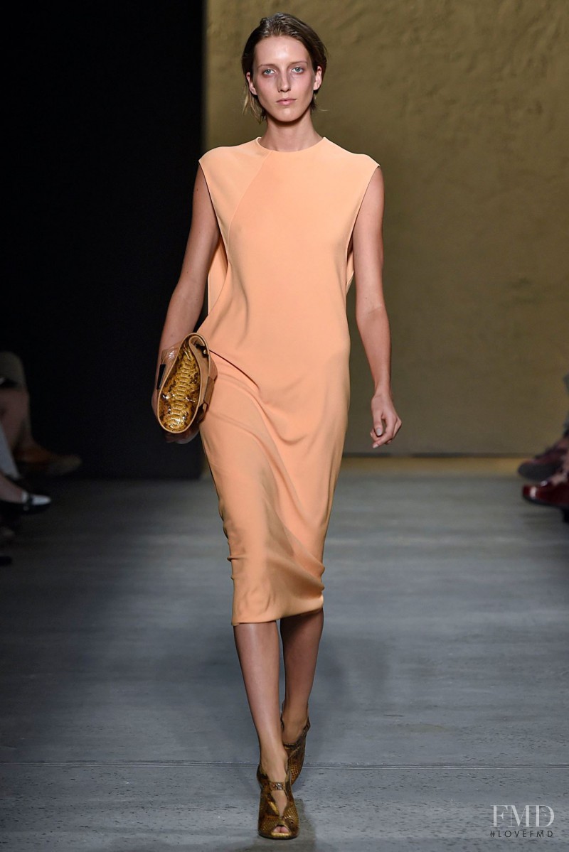 Iris Egbers featured in  the Narciso Rodriguez fashion show for Spring/Summer 2016