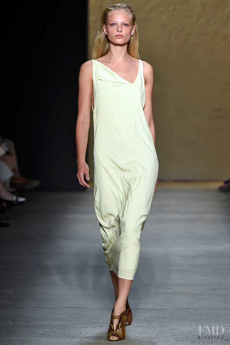 Frederikke Sofie Falbe-Hansen featured in  the Narciso Rodriguez fashion show for Spring/Summer 2016