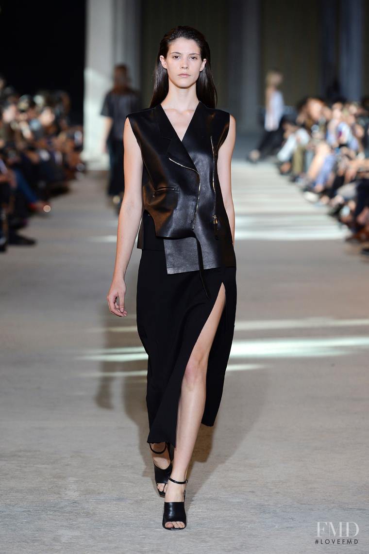 Carla Ciffoni featured in  the Costume National fashion show for Spring/Summer 2014