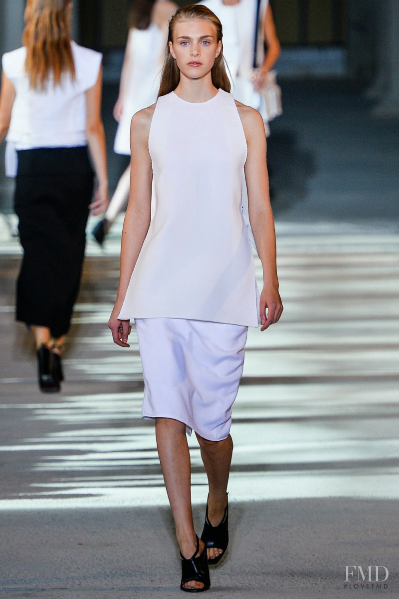 Hedvig Palm featured in  the Costume National fashion show for Spring/Summer 2014