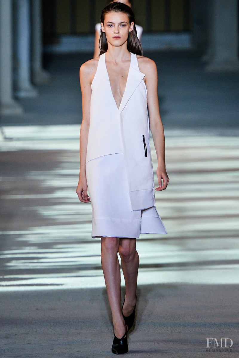 Kremi Otashliyska featured in  the Costume National fashion show for Spring/Summer 2014