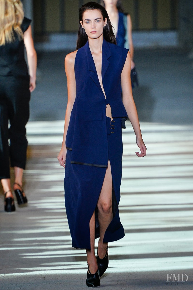 Patrycja Gardygajlo featured in  the Costume National fashion show for Spring/Summer 2014