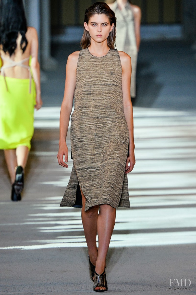 Kel Markey featured in  the Costume National fashion show for Spring/Summer 2014