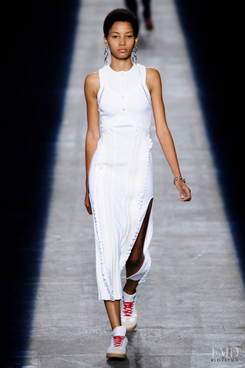 Lineisy Montero featured in  the Alexander Wang fashion show for Spring/Summer 2016