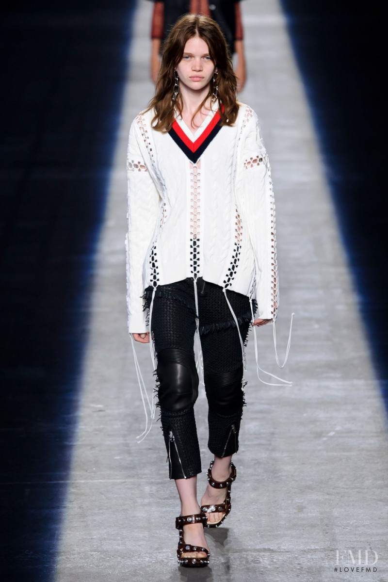 Stella Lucia featured in  the Alexander Wang fashion show for Spring/Summer 2016