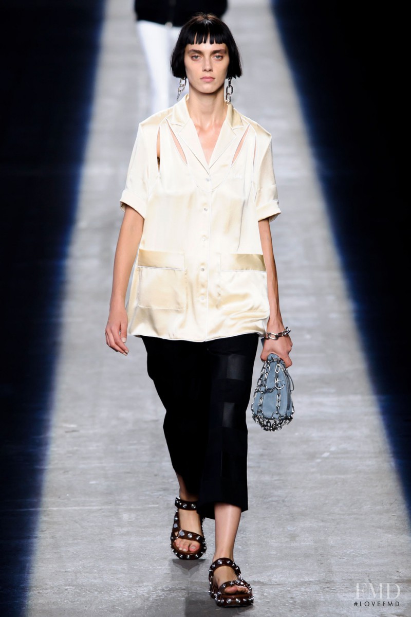 Agnes Sokolowska featured in  the Alexander Wang fashion show for Spring/Summer 2016
