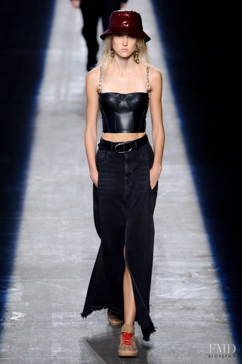 Harleth Kuusik featured in  the Alexander Wang fashion show for Spring/Summer 2016