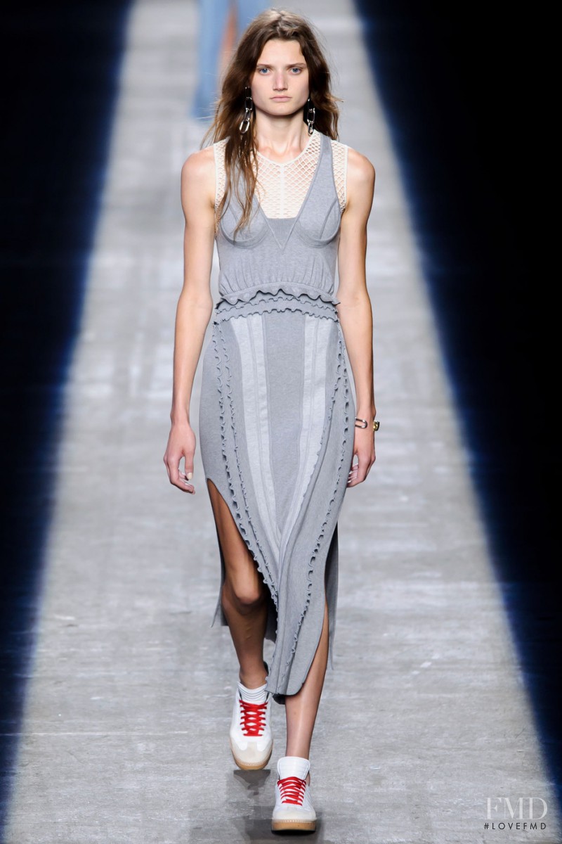 Olivia Jansing featured in  the Alexander Wang fashion show for Spring/Summer 2016