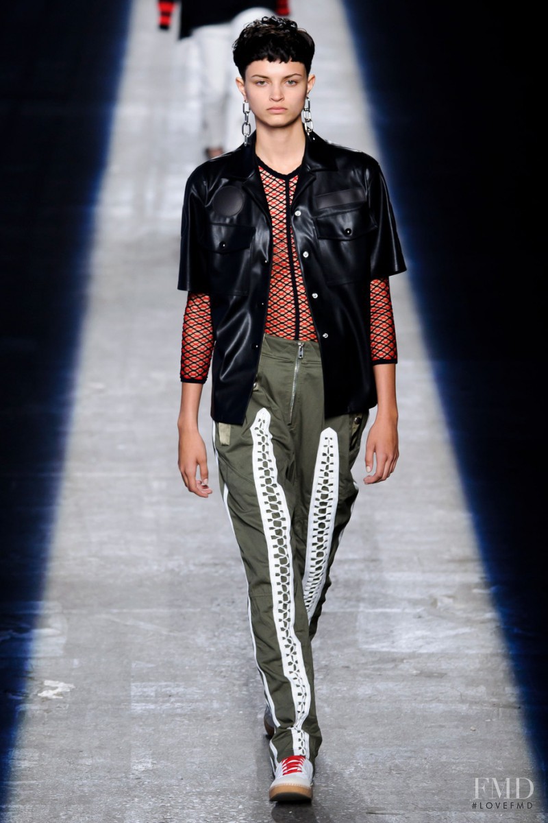 Isabella Emmack featured in  the Alexander Wang fashion show for Spring/Summer 2016