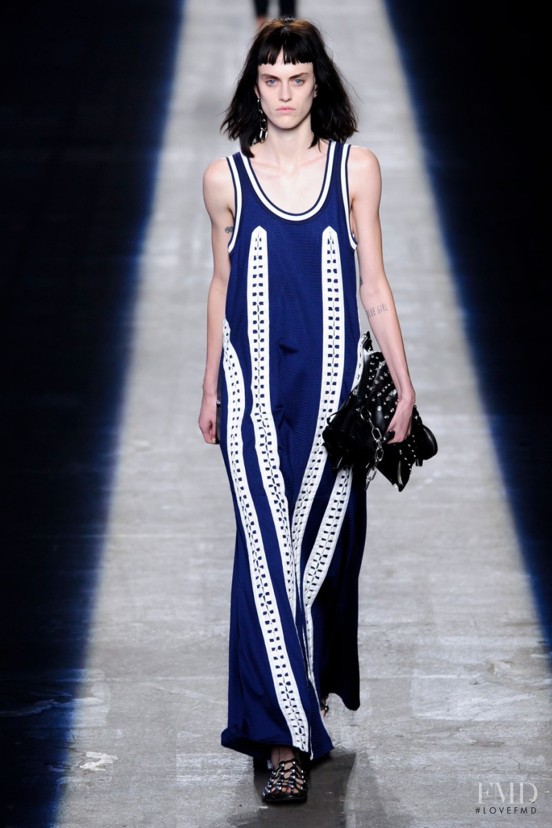 Sarah Brannon featured in  the Alexander Wang fashion show for Spring/Summer 2016