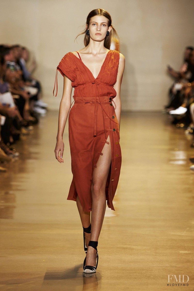 Louise Lefebure featured in  the Altuzarra fashion show for Spring/Summer 2016