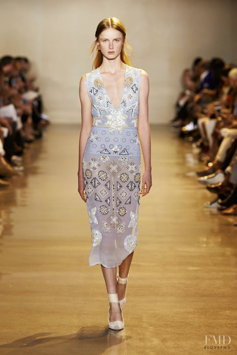 Rianne Van Rompaey featured in  the Altuzarra fashion show for Spring/Summer 2016