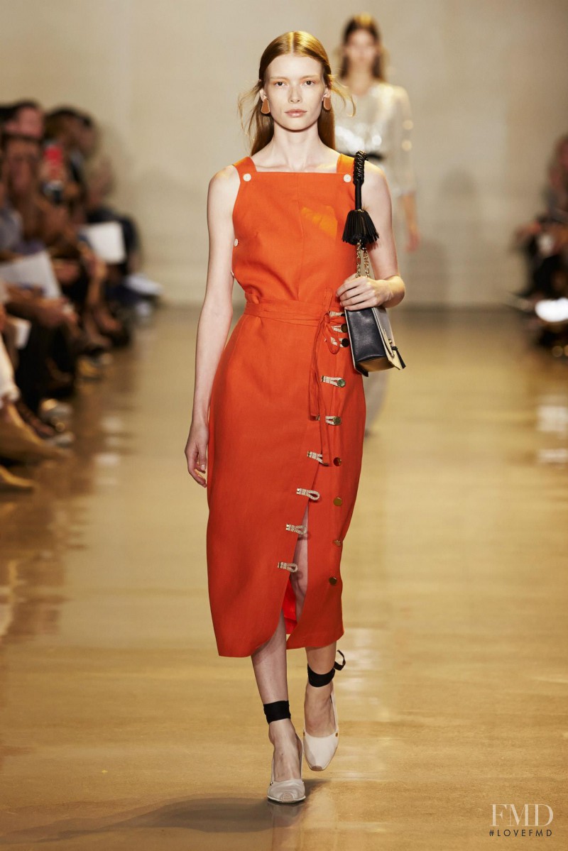 Julia Hafstrom featured in  the Altuzarra fashion show for Spring/Summer 2016