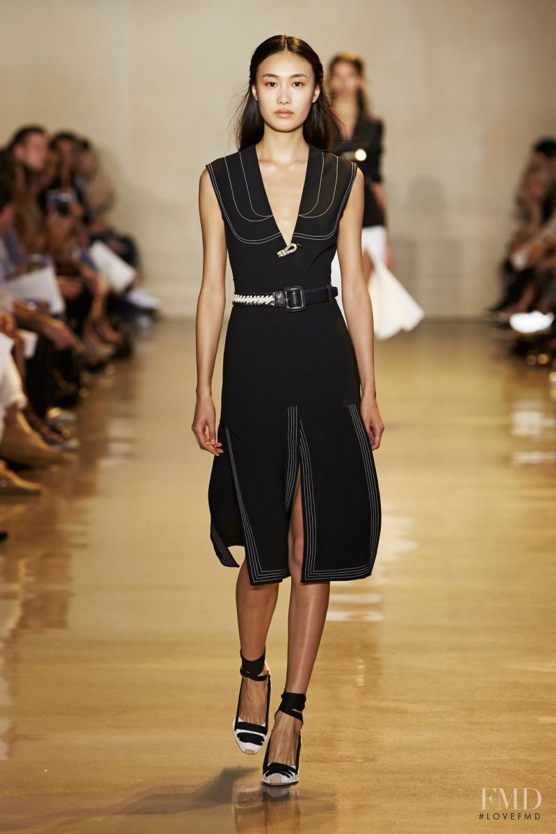 Shu Pei featured in  the Altuzarra fashion show for Spring/Summer 2016