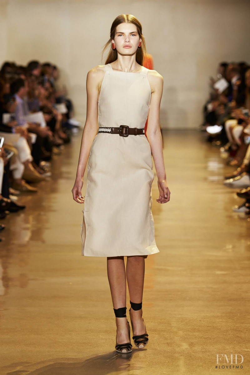 Sophie Rask featured in  the Altuzarra fashion show for Spring/Summer 2016