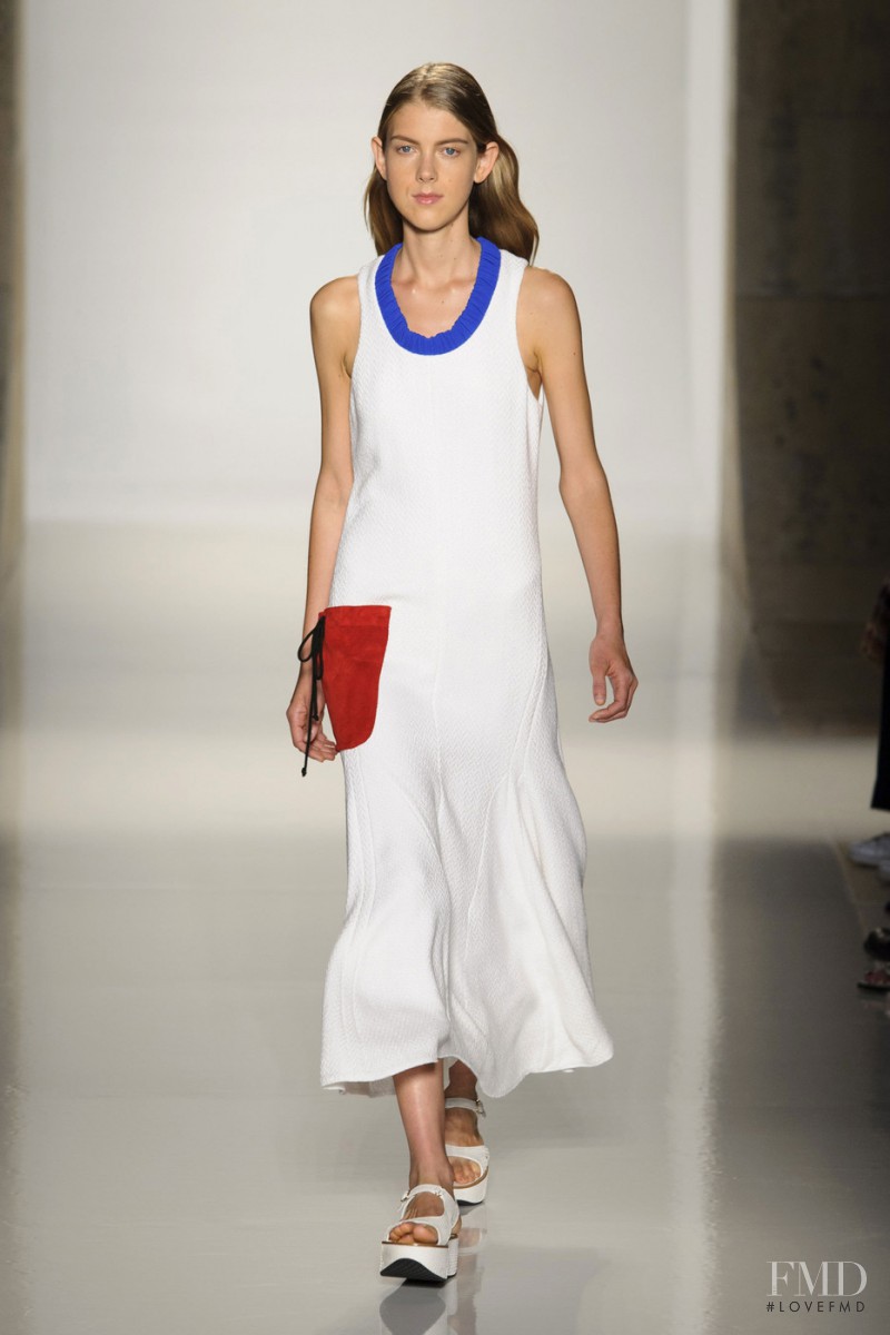 Ally Ertel featured in  the Victoria Beckham fashion show for Spring/Summer 2016