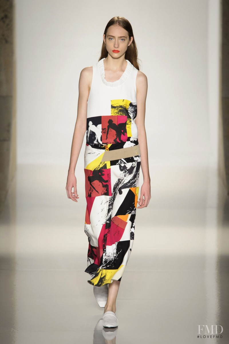 Lia Pavlova featured in  the Victoria Beckham fashion show for Spring/Summer 2016