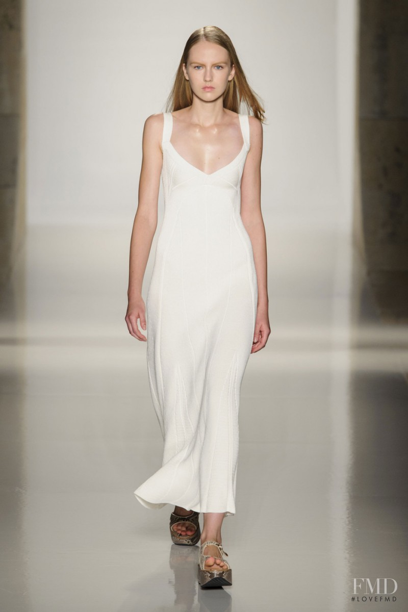 Paula Galecka featured in  the Victoria Beckham fashion show for Spring/Summer 2016