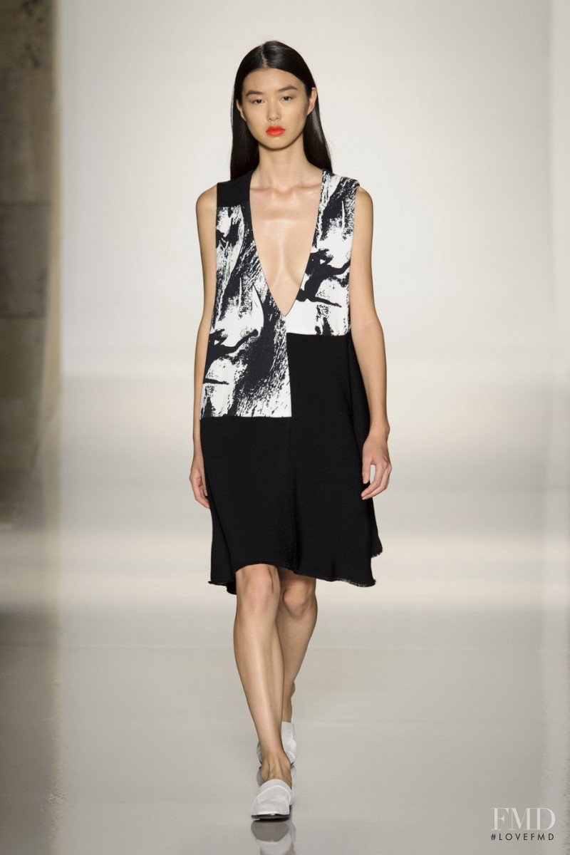 Estelle Chen featured in  the Victoria Beckham fashion show for Spring/Summer 2016