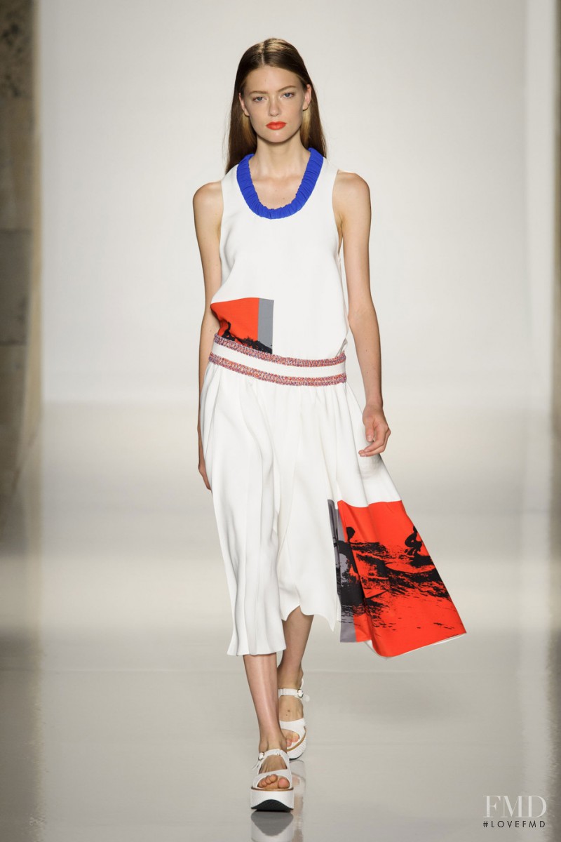 Emmy Rappe featured in  the Victoria Beckham fashion show for Spring/Summer 2016