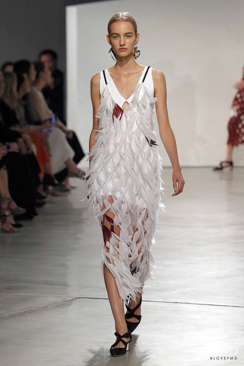Maartje Verhoef featured in  the Proenza Schouler fashion show for Spring/Summer 2016