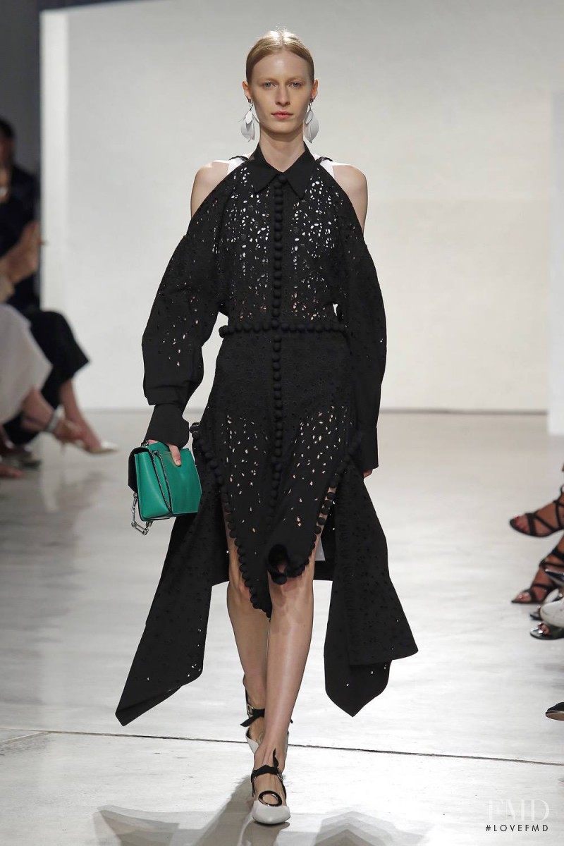 Julia Nobis featured in  the Proenza Schouler fashion show for Spring/Summer 2016