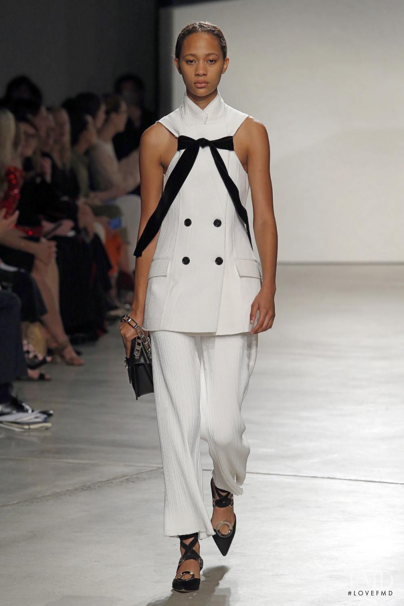 Selena Forrest featured in  the Proenza Schouler fashion show for Spring/Summer 2016