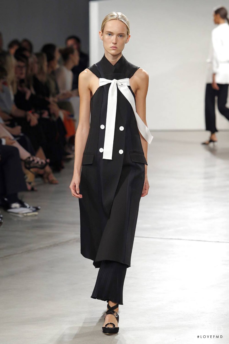 Harleth Kuusik featured in  the Proenza Schouler fashion show for Spring/Summer 2016