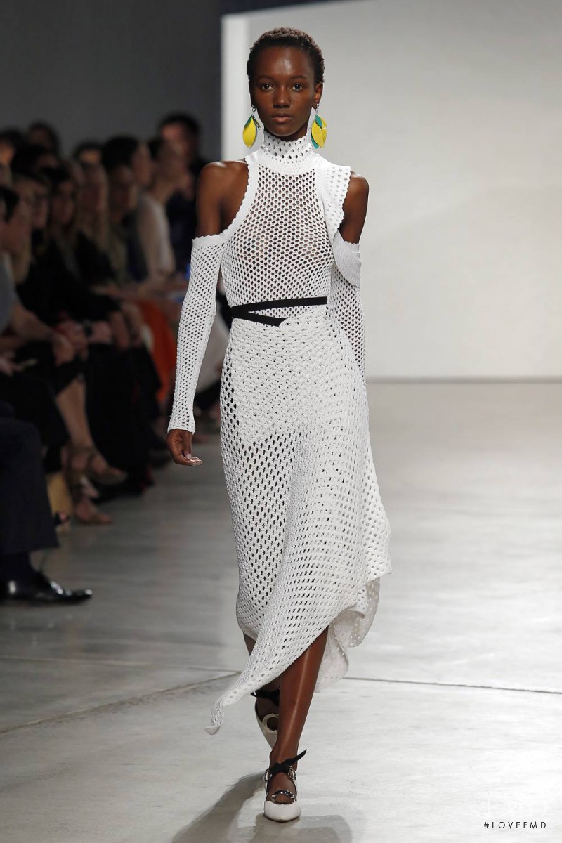 Herieth Paul featured in  the Proenza Schouler fashion show for Spring/Summer 2016