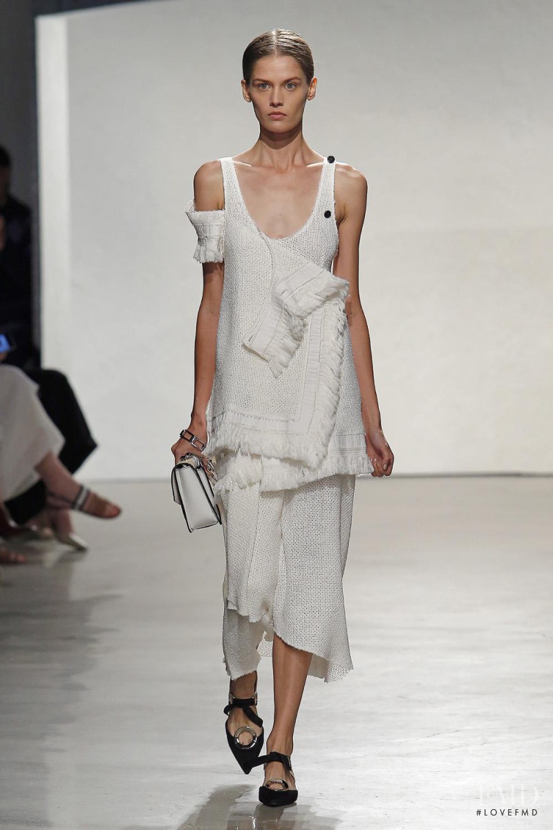 Angel Rutledge featured in  the Proenza Schouler fashion show for Spring/Summer 2016