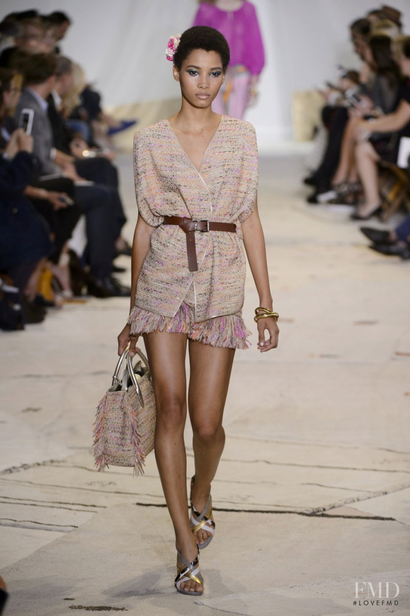 Lineisy Montero featured in  the Diane Von Furstenberg fashion show for Spring/Summer 2016