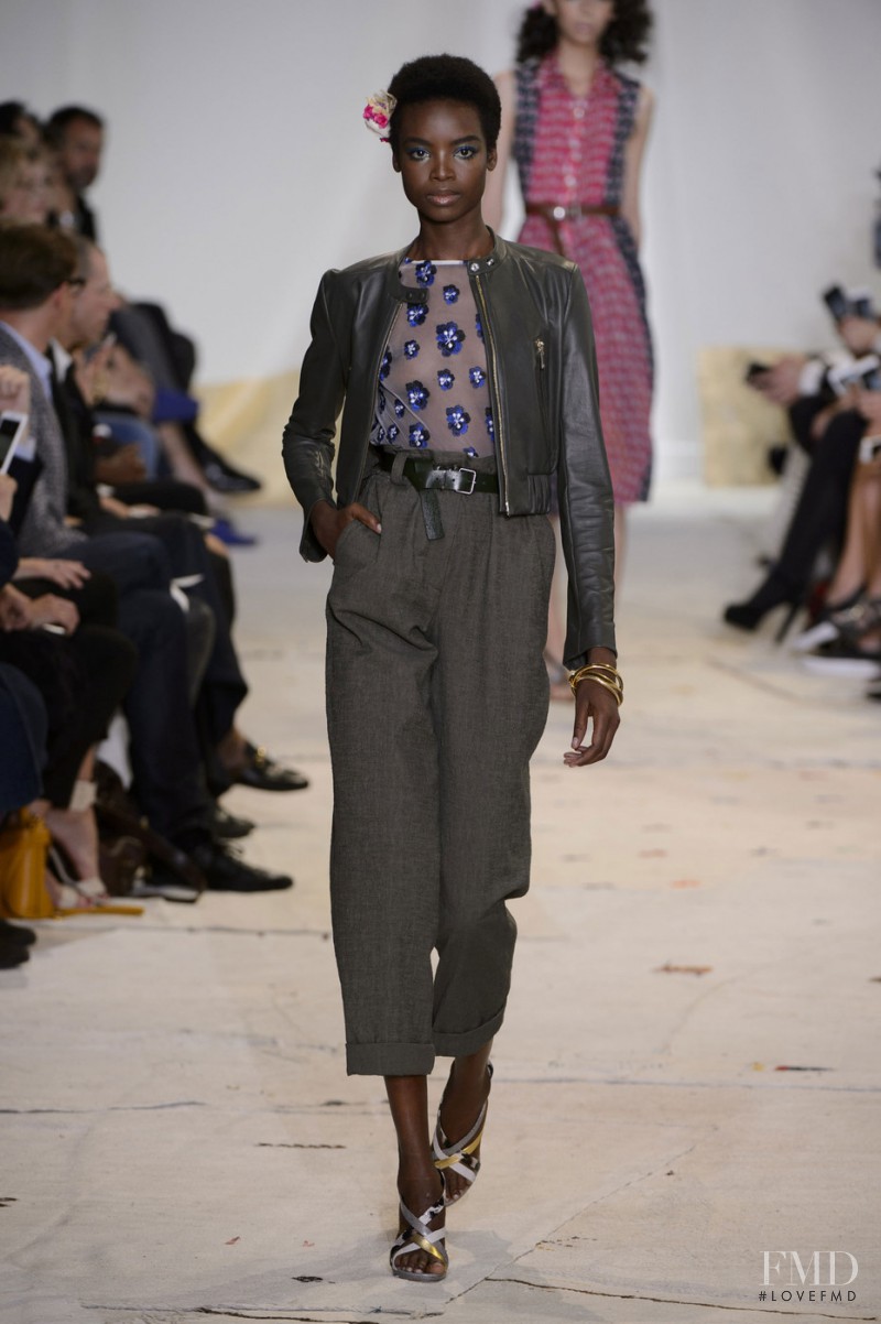 Maria Borges featured in  the Diane Von Furstenberg fashion show for Spring/Summer 2016