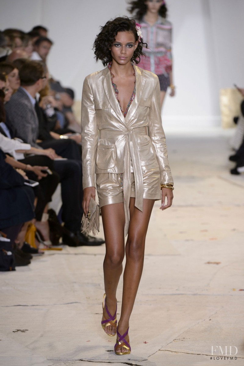 Binx Walton featured in  the Diane Von Furstenberg fashion show for Spring/Summer 2016