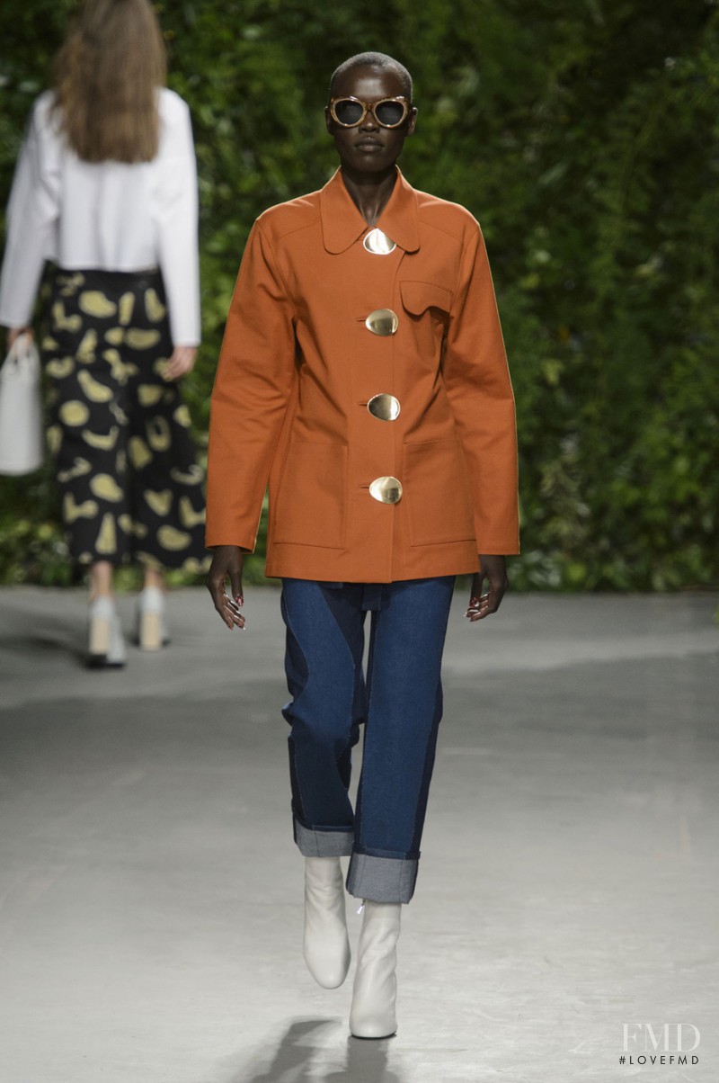Grace Bol featured in  the Opening Ceremony fashion show for Spring/Summer 2016
