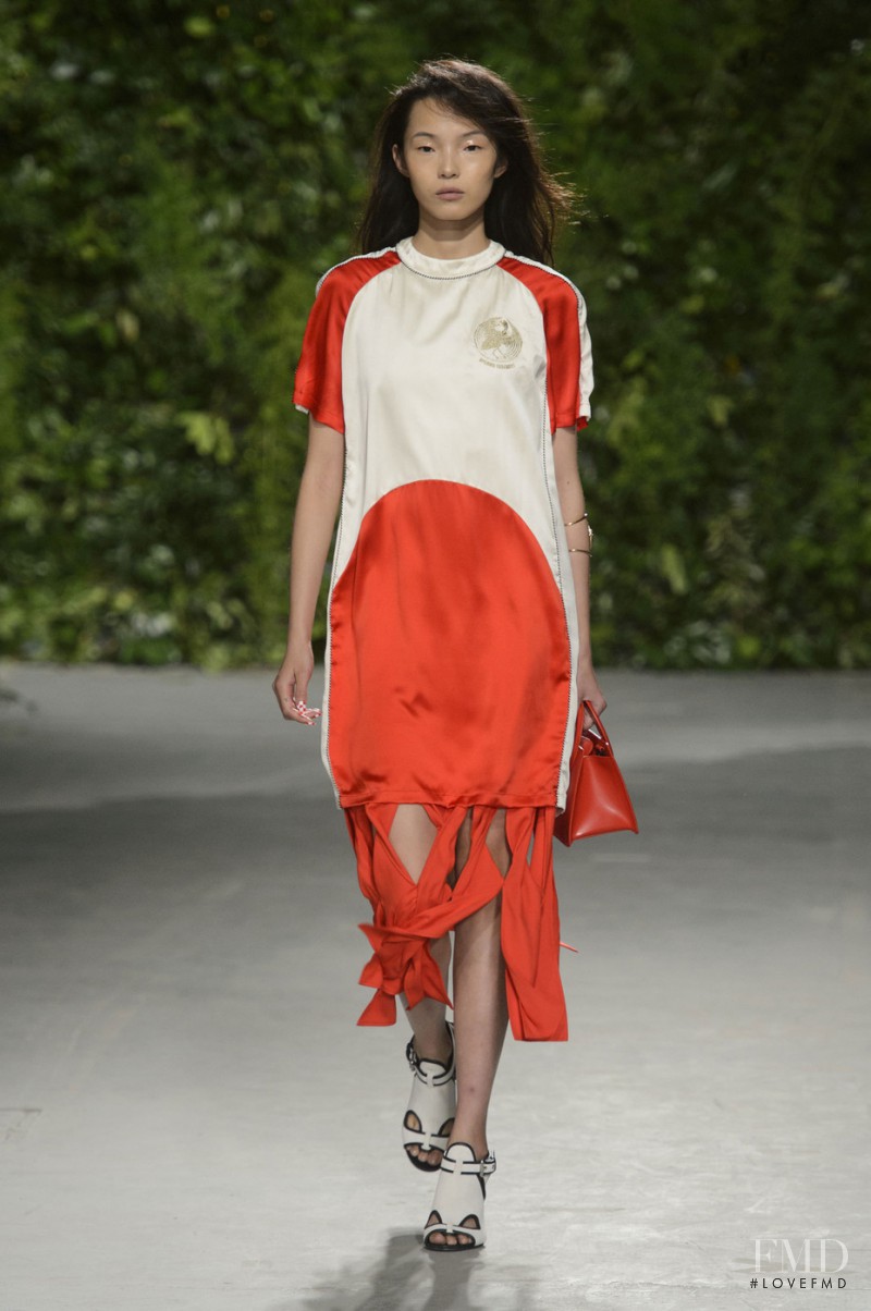 Xiao Wen Ju featured in  the Opening Ceremony fashion show for Spring/Summer 2016