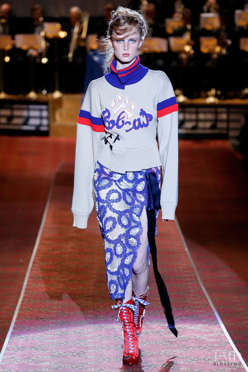 Rianne Van Rompaey featured in  the Marc Jacobs fashion show for Spring/Summer 2016