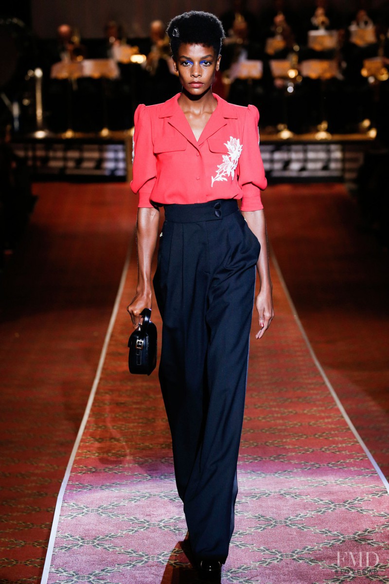 Karly Loyce featured in  the Marc Jacobs fashion show for Spring/Summer 2016