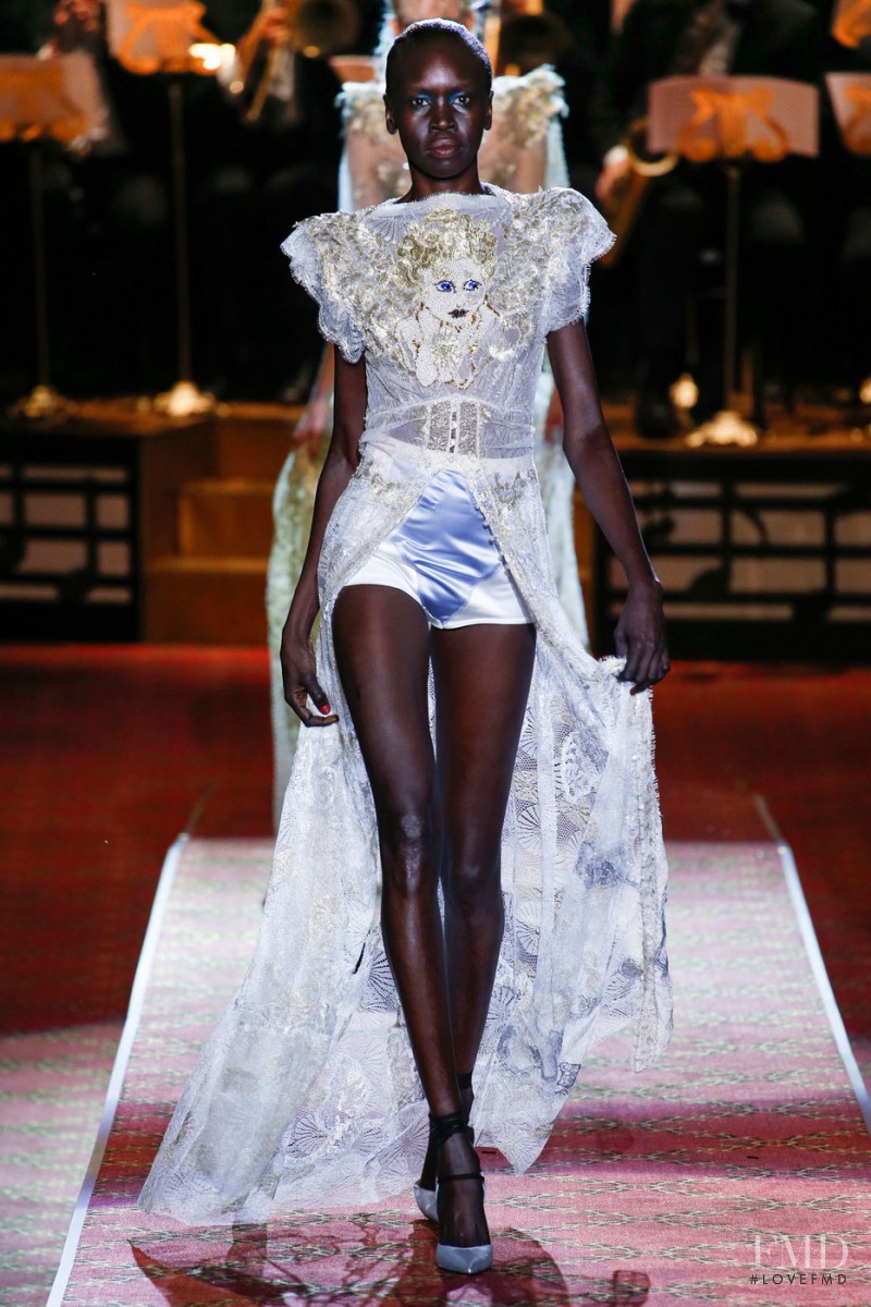 Alek Wek featured in  the Marc Jacobs fashion show for Spring/Summer 2016