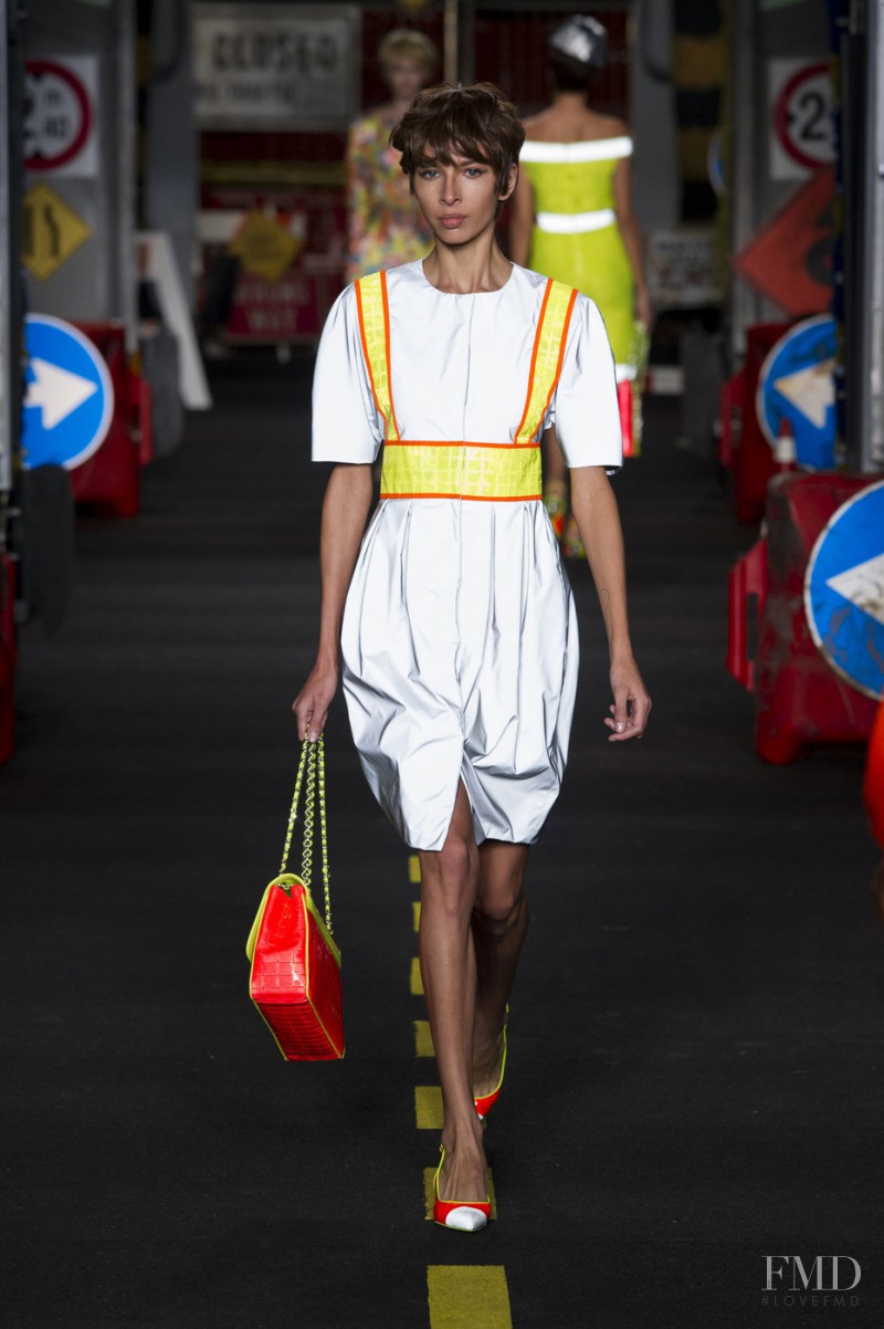 Alice Metza featured in  the Moschino fashion show for Spring/Summer 2016