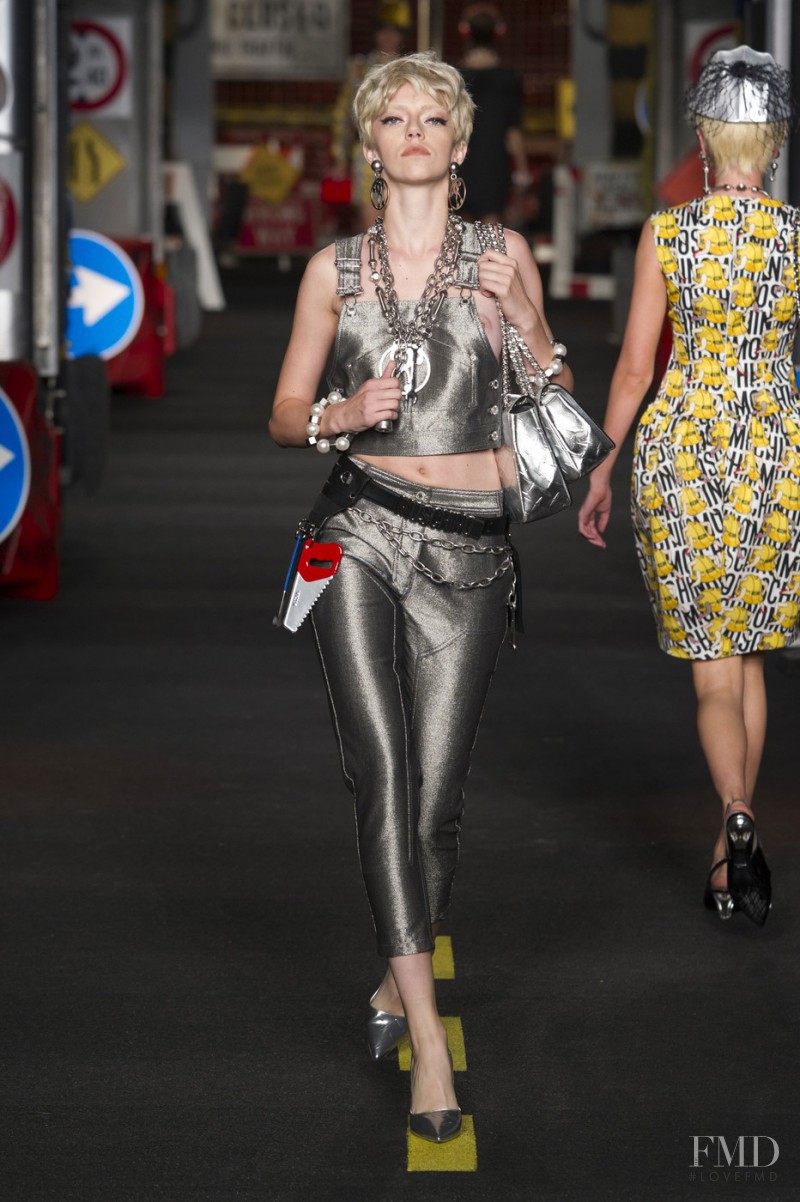 Pyper America Smith featured in  the Moschino fashion show for Spring/Summer 2016