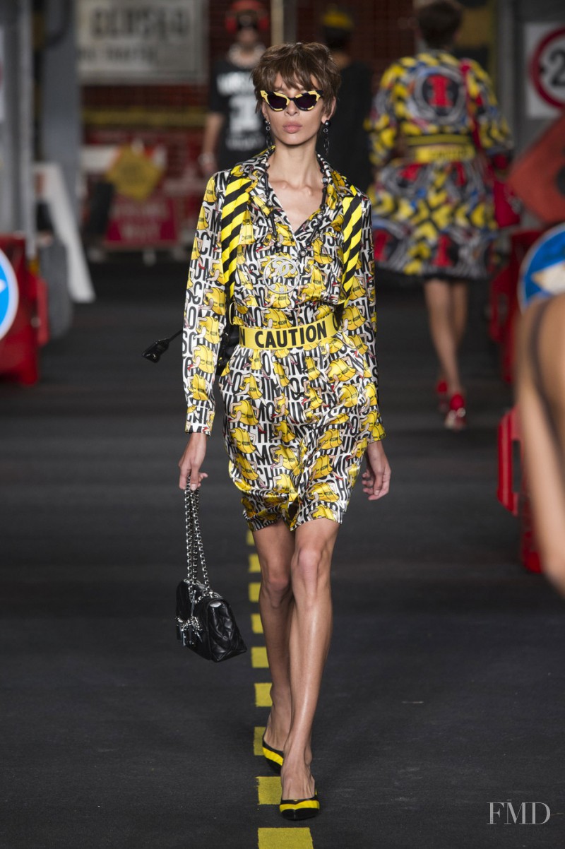 Alice Metza featured in  the Moschino fashion show for Spring/Summer 2016